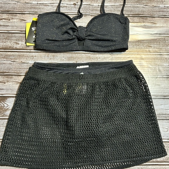 Girls Bikini Swimsuit Set Black size XL - Picture 1 of 5